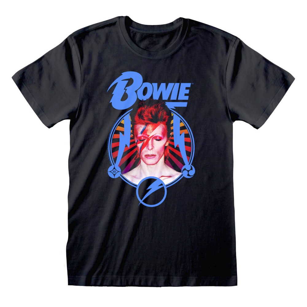 David Bowie - Starburst Heren T-shirt - Zwart